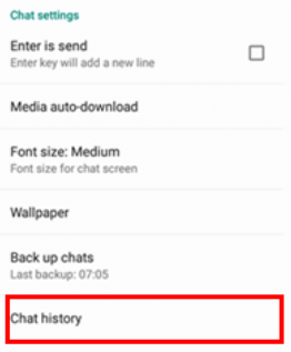 Permanently Delete iPhone WhatsApp Messages through Deleting Chat History