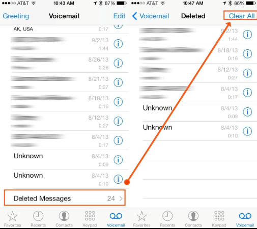 Delete Voicemails On Your iPhone Permanently