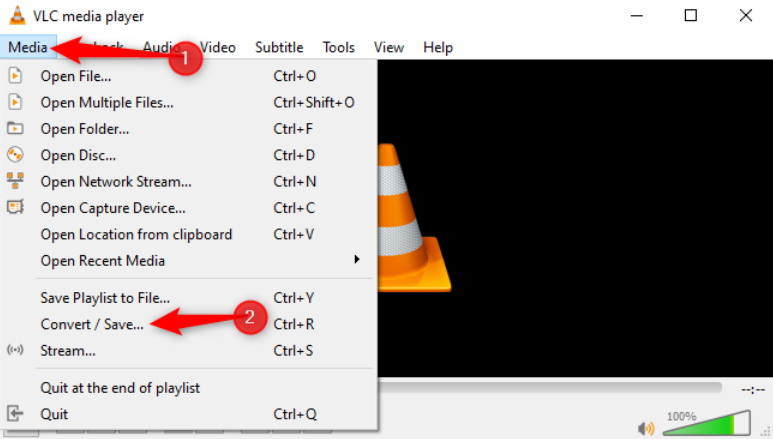 Converter um vídeo para áudio usando o VLC