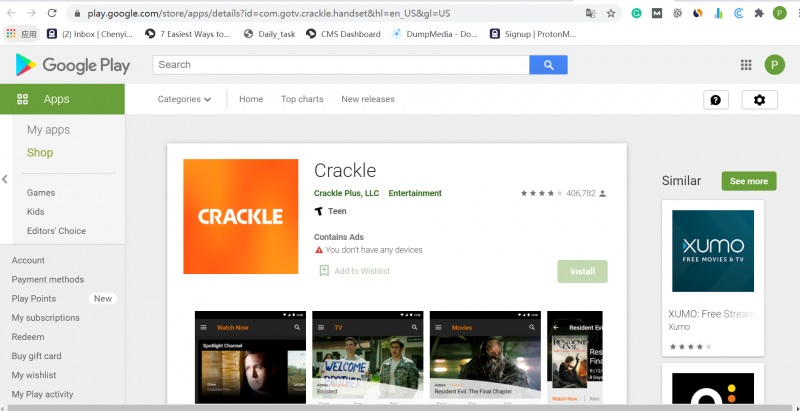 En av de bästa webbplatserna för gratis filmstreaming: Crackle