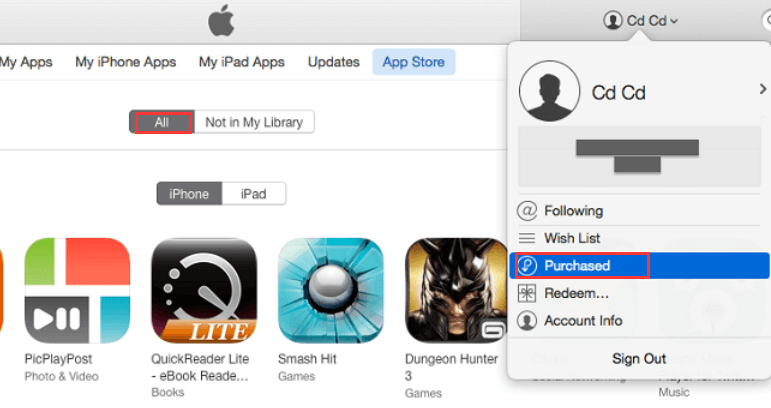 Deleting App History with iTunes