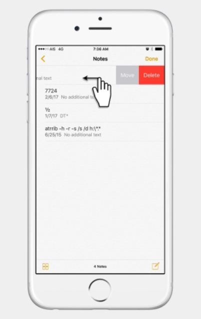 Delete and Erase Notes iPhone Permanently