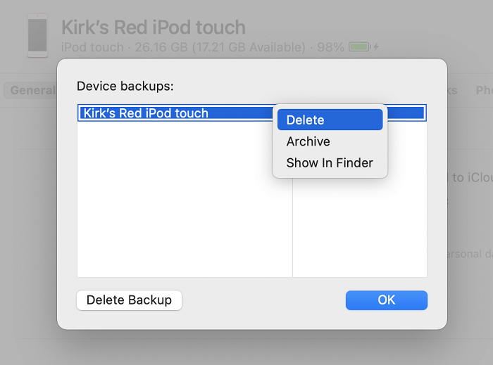 How to Delete iTunes Backups on Mac Computers