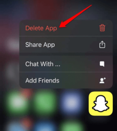 Snapchat을 제거하여 Snapchat 사진 삭제