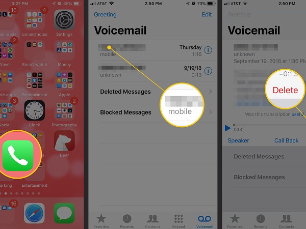 How to Delete Particular Voicemail on iPhone