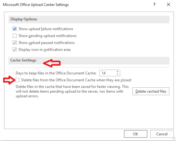 Limpe o cache do MS Office e os dados temporários quando o Microsoft Excel parou de funcionar