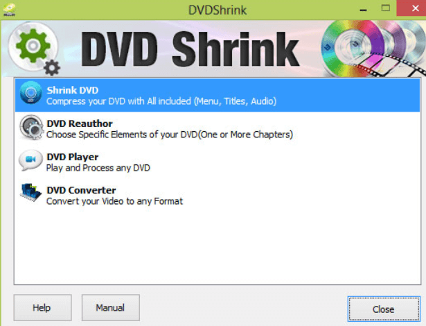 Alternativ för DVDFab lösenordsnyckel- DVDShrink