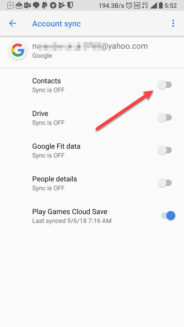 Synkronisera Google-kontakter med ditt nya SIM-kort på Android