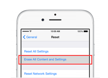 Apague todo o conteúdo e configurações para apagar completamente o seu iPhone