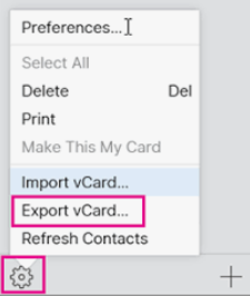 Använd iCloud för att exportera iPhone-kontakter till CSV
