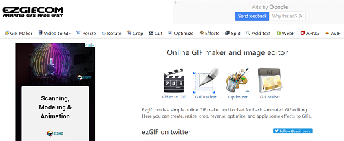 Convert Movie to GIF Using Ezgif