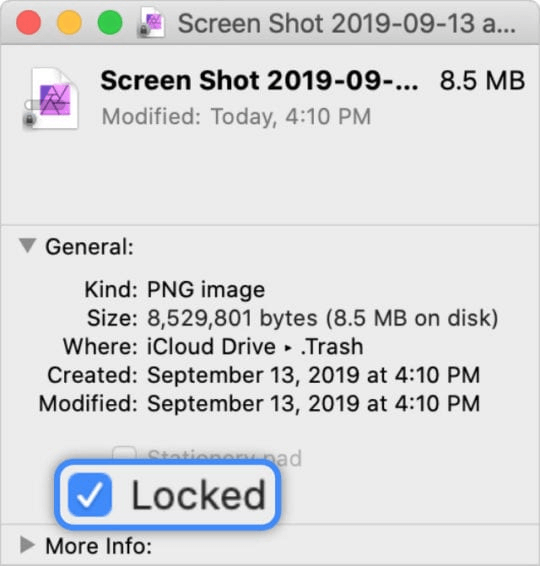 Fix Can't Empty Trash Because Disk Is Full By File Unlock