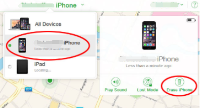 Erase iPhone Using Find My iPhone