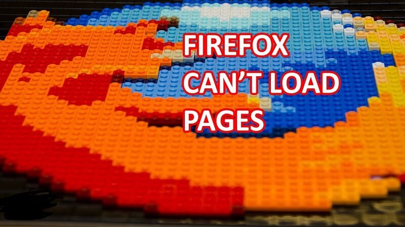 Firefox가 페이지를 로드하지 않음 Firefox