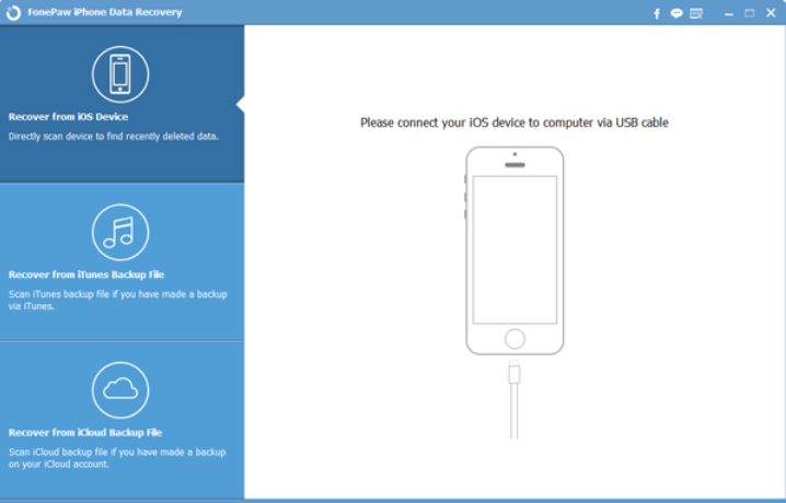 How FonePaw iPhone Data Recovery Works