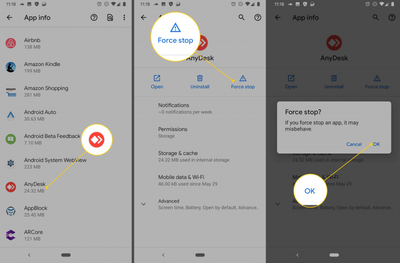 Force Stop-appen för att fixa min volym fortsätter att sjunka av sig själv Android