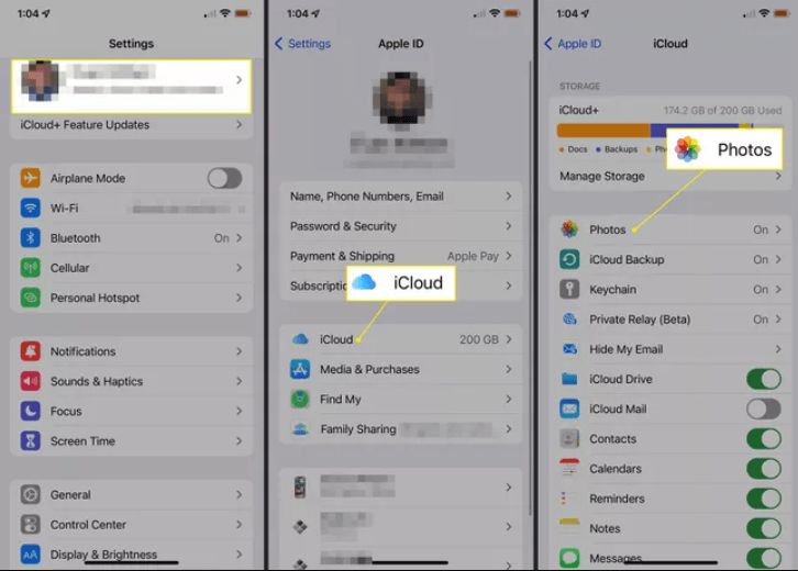 Delete Photos from iPhone Using iCloud