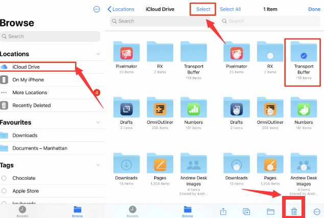 Use o iCloud.com para excluir dados permanentemente