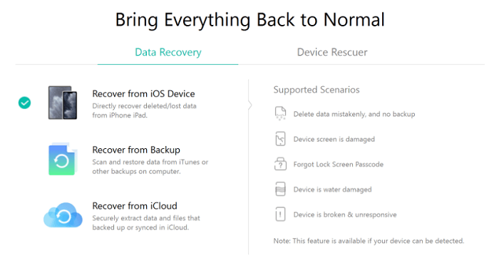 Backup WhatsApp Files Using iMobie PhoneRescue