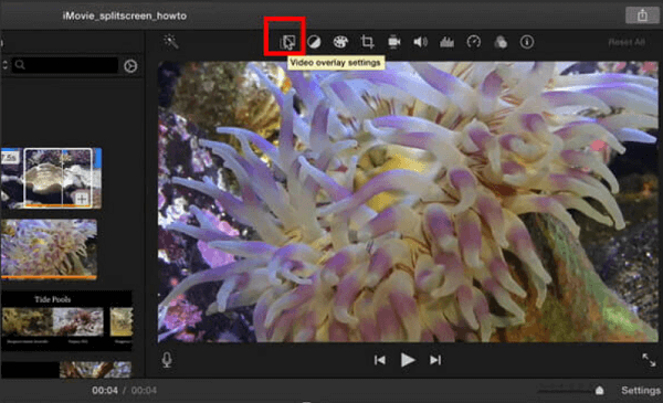 Make Adjustments on The Split-Screen Using iMovie
