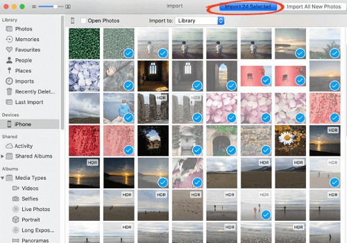 Import Videos from iPhone to Mac through iPhoto