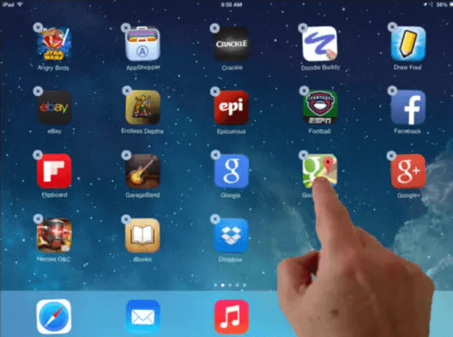 Delete An iPad App Permanently Using The Home Screen Method