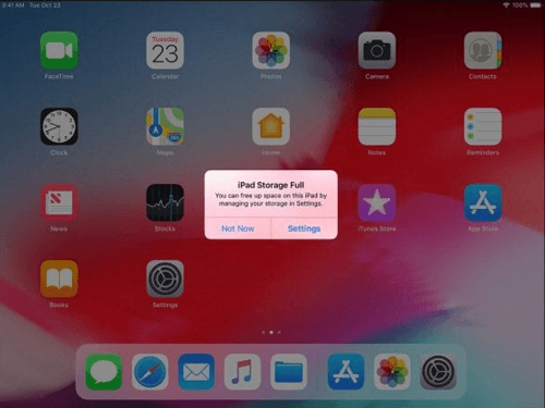 iPad-lagringsproblem