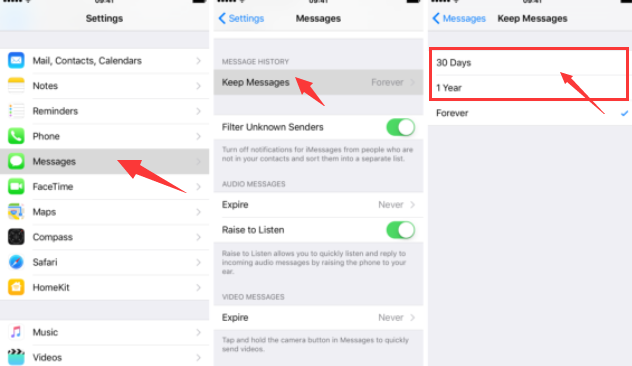 Ta bort iPhone-meddelande – Ta bort gamla meddelanden automatiskt