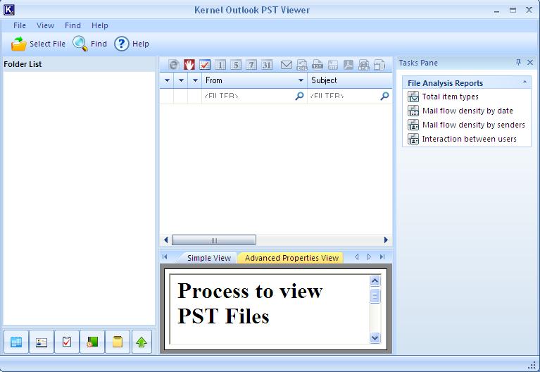Use Kernel Outlook PST Viewer to Open Outlook Data File Without Outlook