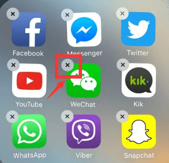 Hur man tar bort WeChat-appen från startskärmen på din iPhone