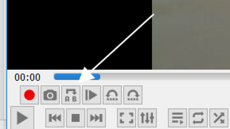 Botão de loop no VLC Media Player