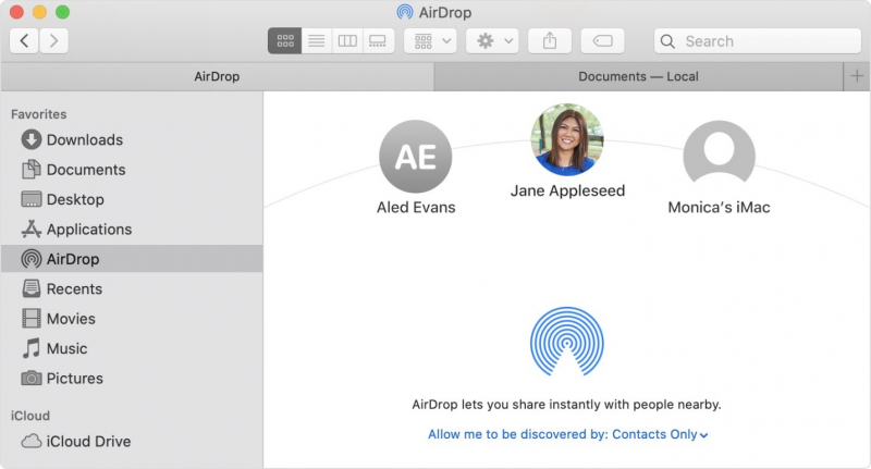 AirDrop을 사용하여 iPhone GIF를 Mac으로 전송