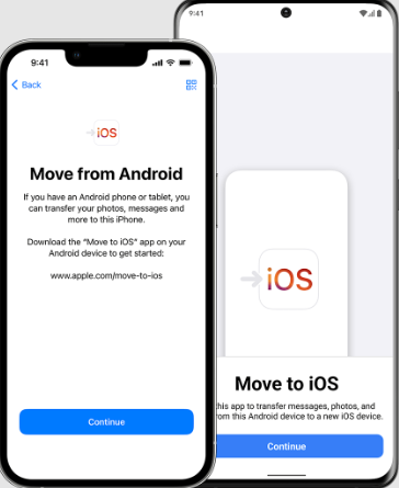 Använd Flytta till iOS för att överföra data från Google Pixel till iPhone