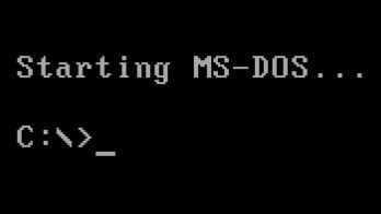 O MS-DOS para a recuperação de partição ativa