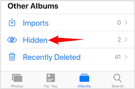 Hitta dolda foton på iPhone