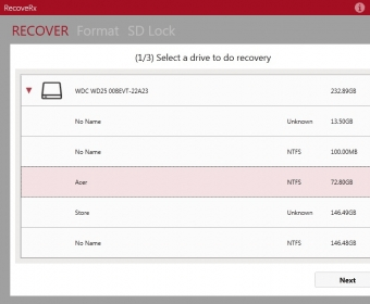 Recover Files with Transcend RecoveRx