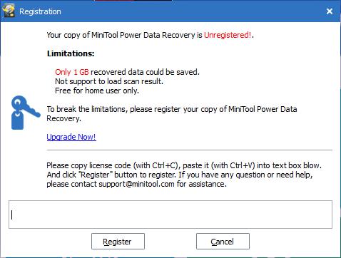 Register The Power Data Recovery