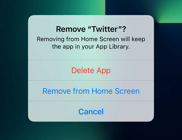Remover Twitter no iPhone