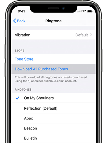 Använd trådbunden överföring för att överföra iPhone-ringsignaler till iTunes