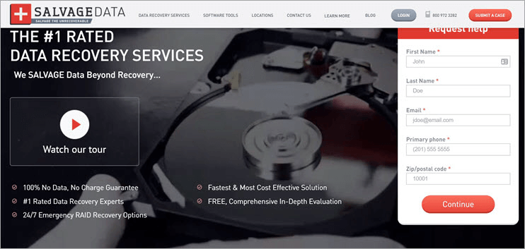 SalvageData Hårddisk Data Recovery Toronto Services