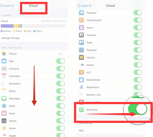 Sign Out And Back On Your iCloud Account to Fix WhatsApp Backup Is Stuck at 0%