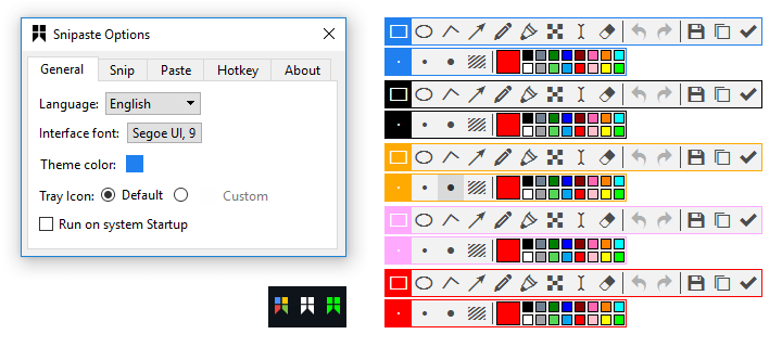 Snipaste recension: Anpassningar