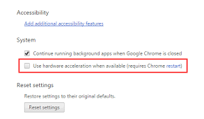 Disable Use Hardware Acceleration to Fix Chrome Download Issue