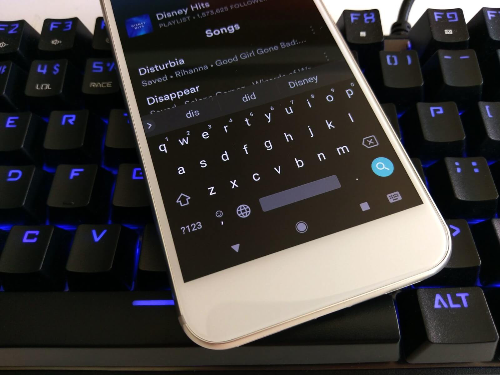 Android Keyboard Settings Top Keyboard