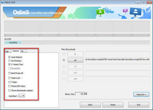 Root Samsung Galaxy S7 Auto i Odin