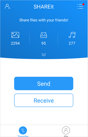 Använd ShareIt för att lösa Flytta till iOS behöver Wi-Fi