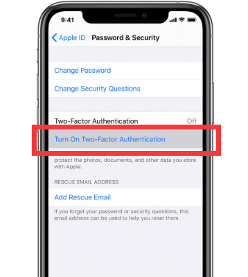 Using Two Factor Authentication to Prevent Others Log Into My iCloud