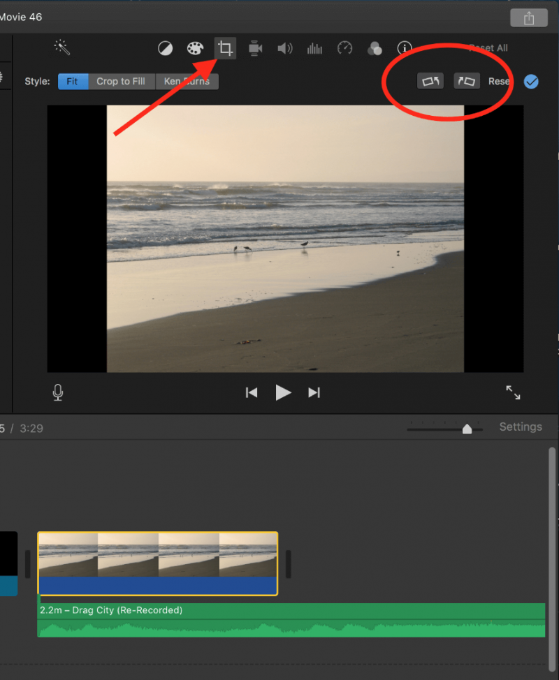 Redigera vertikal video i iMovie