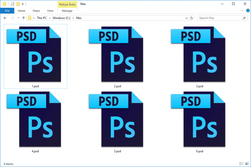 What are the PSD Files