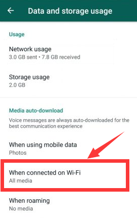 Como modificar as configurações de download de fotos do WhatsApp